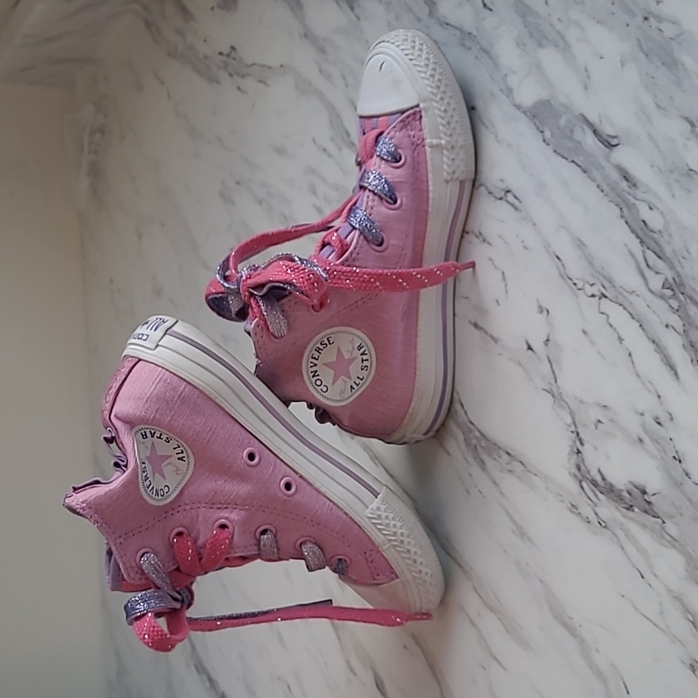 Converse Kids Pink & Purple Sneakers